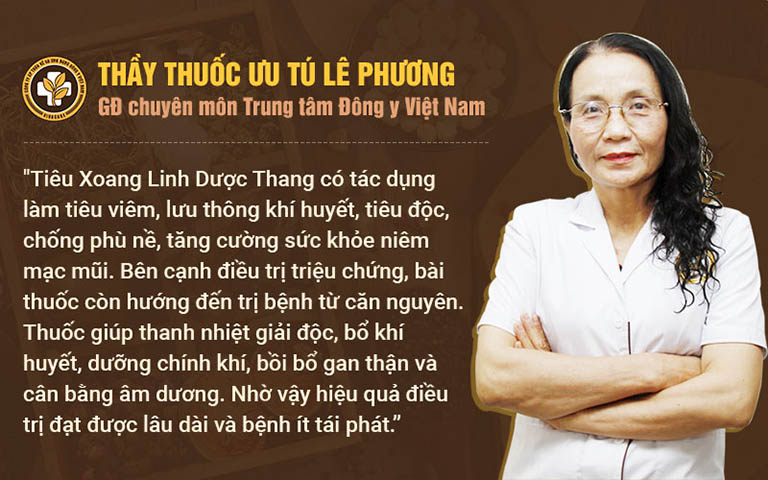 Cơ chế điều trị tối ưu của Tiêu Xoang Linh Dược Thang