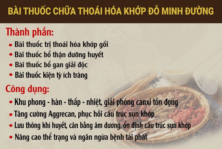 Bài thuốc Đỗ Minh Đường chữa thoái hóa khớp háng