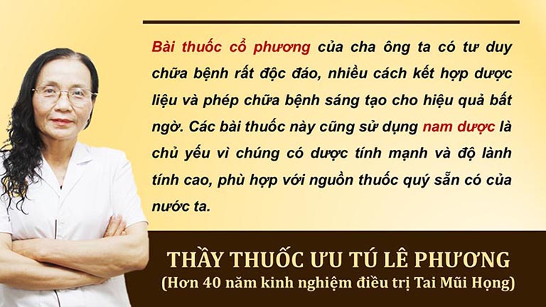 Nam dược có nhiều ưu điểm trong điều trị viêm xoang