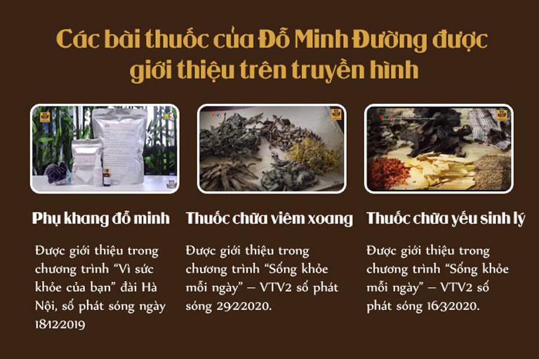 Các chương trình có sự xuất hiện của Đỗ Minh Đường