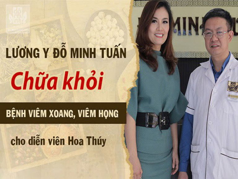 Lương y Tuấn đã chữa khỏi bệnh viêm xoang cho diễn viên Hoa Thúy