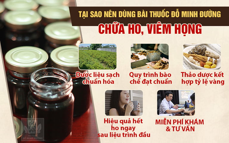 Ưu điểm có 1-0-2 của bài thuốc chữa ho Đỗ Minh Đường