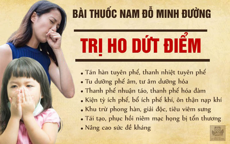 Bài thuốc trị ho Đỗ Minh Đường mang lại nhiều tác dụng cho người bệnh