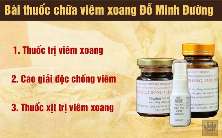 Dạng thuốc chữa viêm xoang được cải tiến của Đỗ Minh Đường