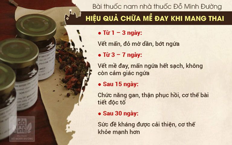 Hiệu quả chữa nổi mề đay khi mang thai tại Đỗ Minh Đường