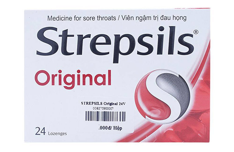 kẹo ngậm trị ho strepsil