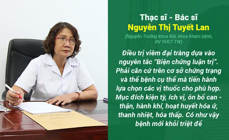 Nguyên lý điều trị bệnh đại tràng có hiệu quả