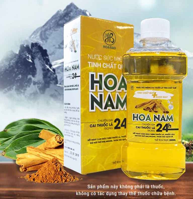 Nước súc miệng cai thuốc lá HOA NAM