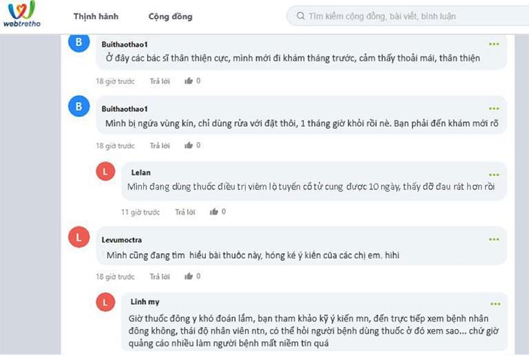 Review Webtrtho phụ khang tán phòng khám đỗ minh đường