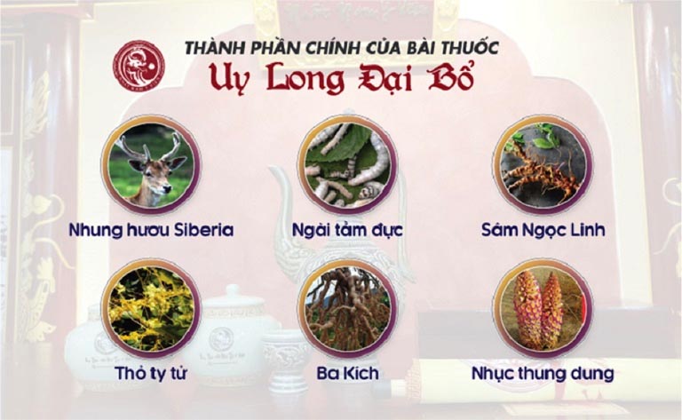 Thành phần của uy long đại bổ