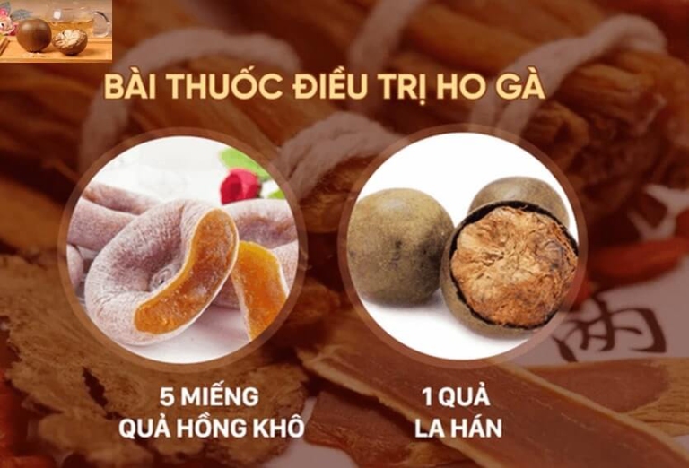 Quả la hán kết hợp với hồng kho có khả năng trị ho gà, ngoài ra còn chứa nhiều chất dinh dưỡng thiết yếu cho cơ thể