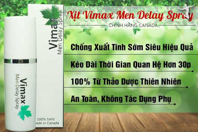 Thuốc Xịt Vimax Men Delay Spray chống xuất tinh sớm