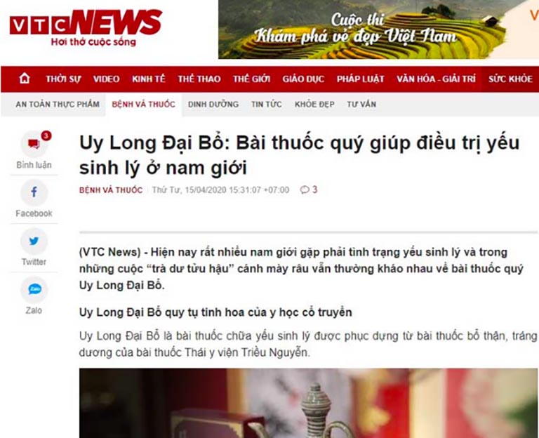 vtv-news Uy long đại bổ